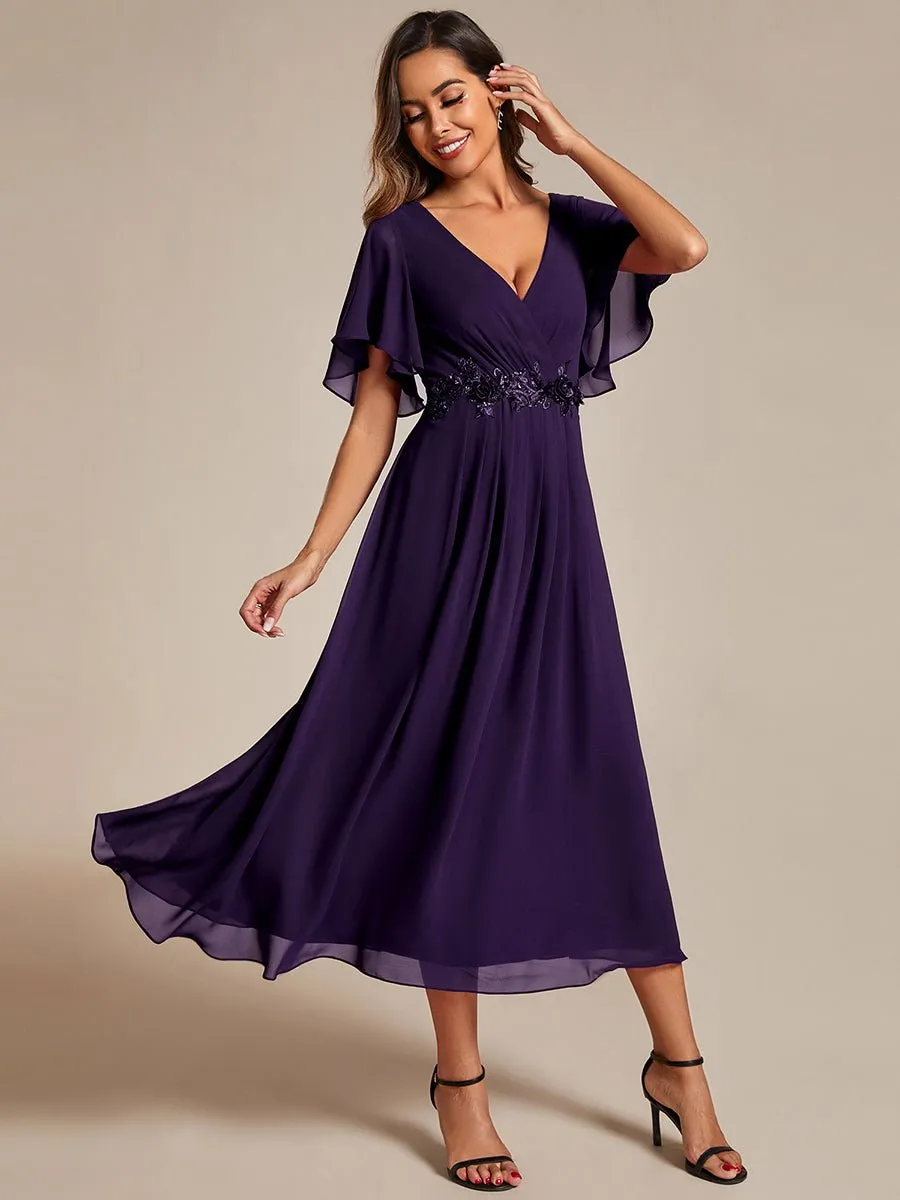 Corrieanne plus size midi Mother of the bride/groom dress
