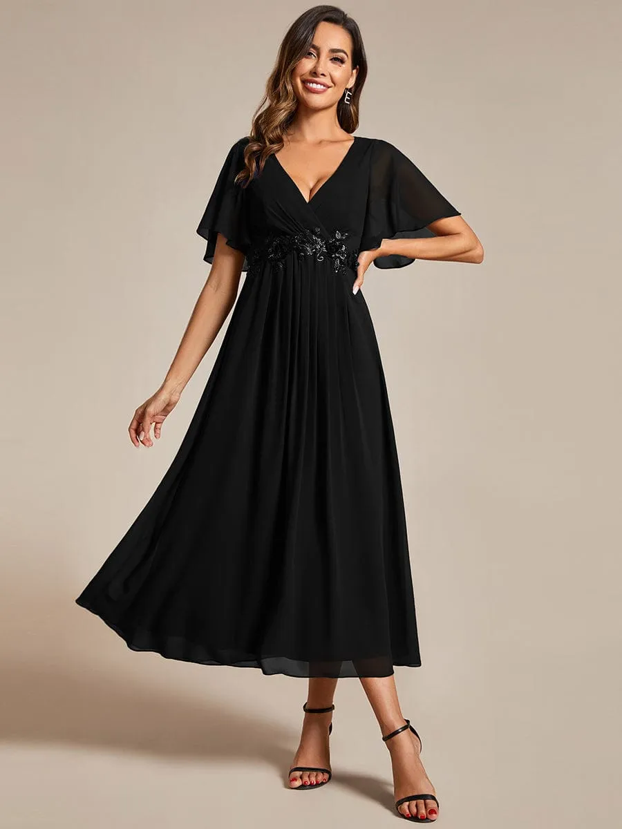 Corrieanne plus size midi Mother of the bride/groom dress