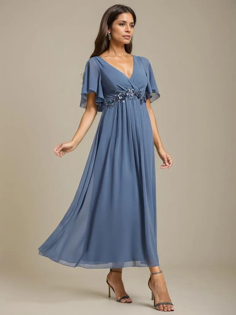 Corrieanne plus size midi Mother of the bride/groom dress