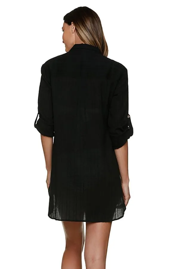 Cotton Coverup Shirt Dress