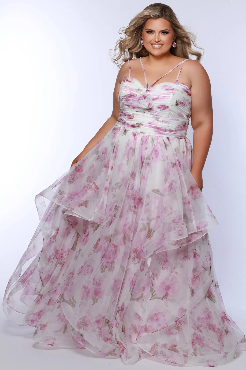 Cute As Ever Floral Formal Gown