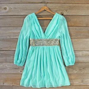 December Snow Dress in Mint