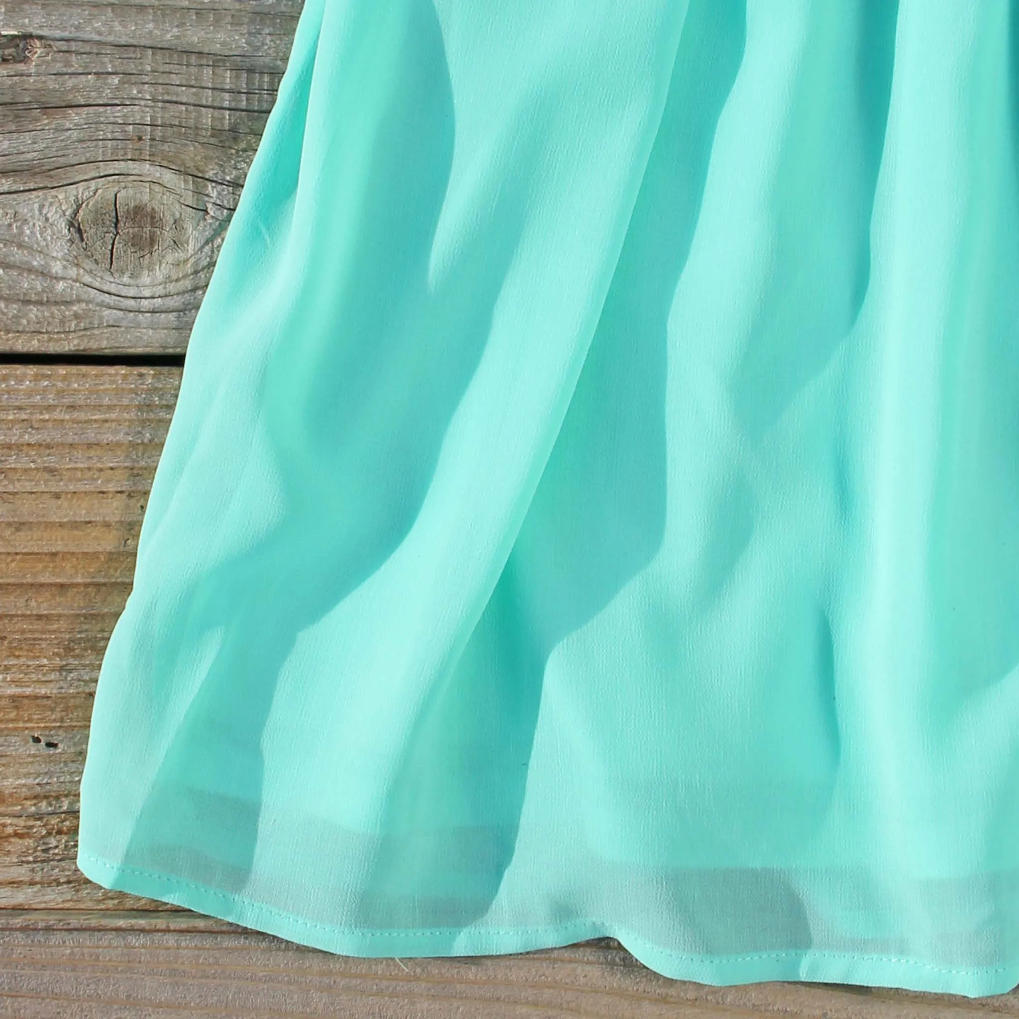 December Snow Dress in Mint