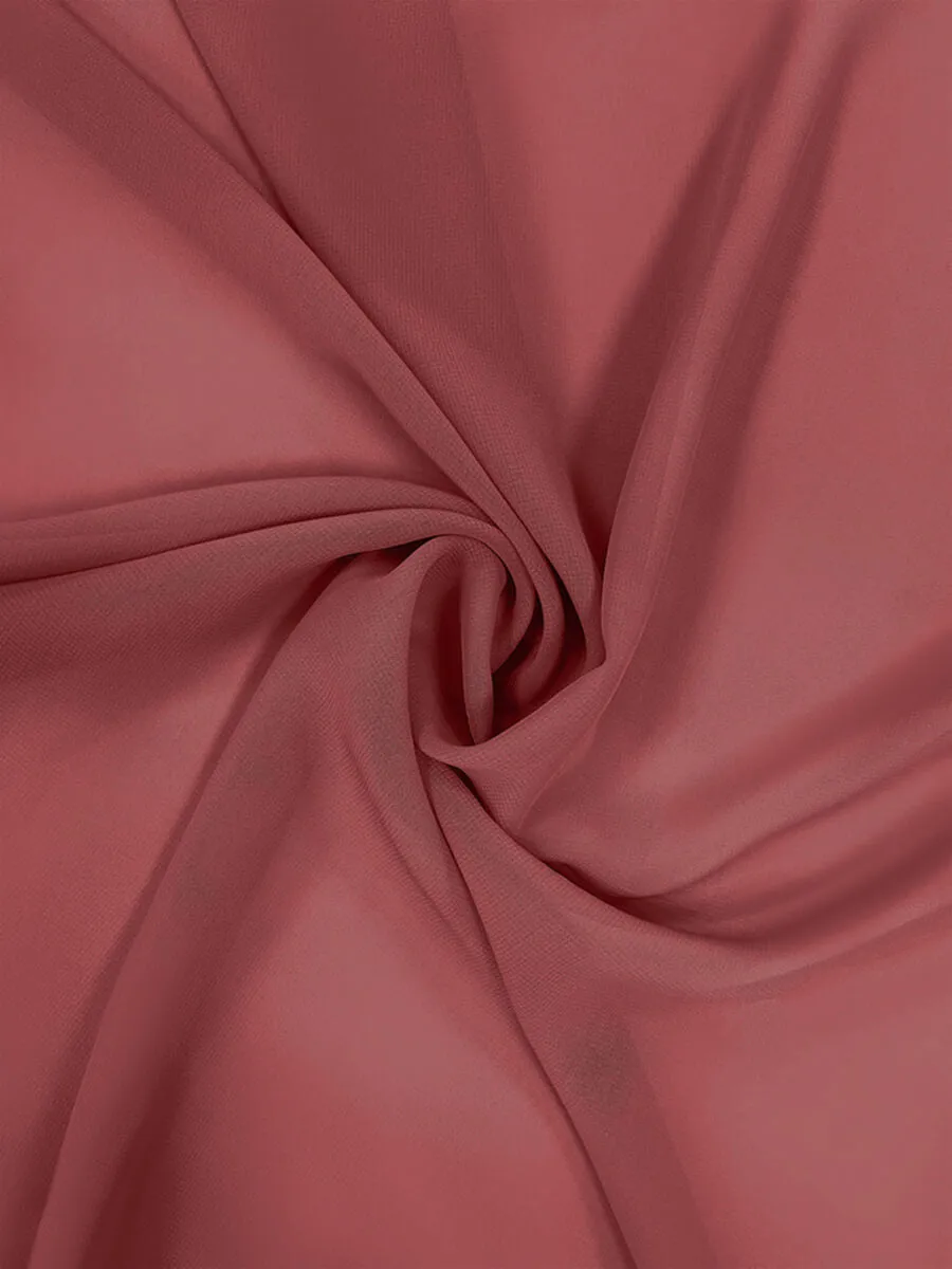 Desert Rose Chiffon Fabric By The 1/2 Yard