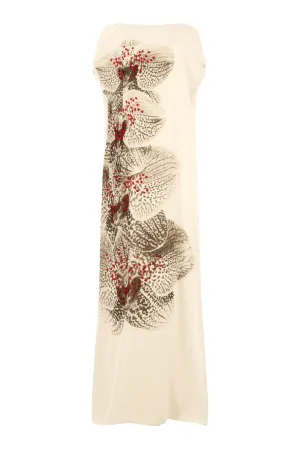 Diria Printed Draped Dress
