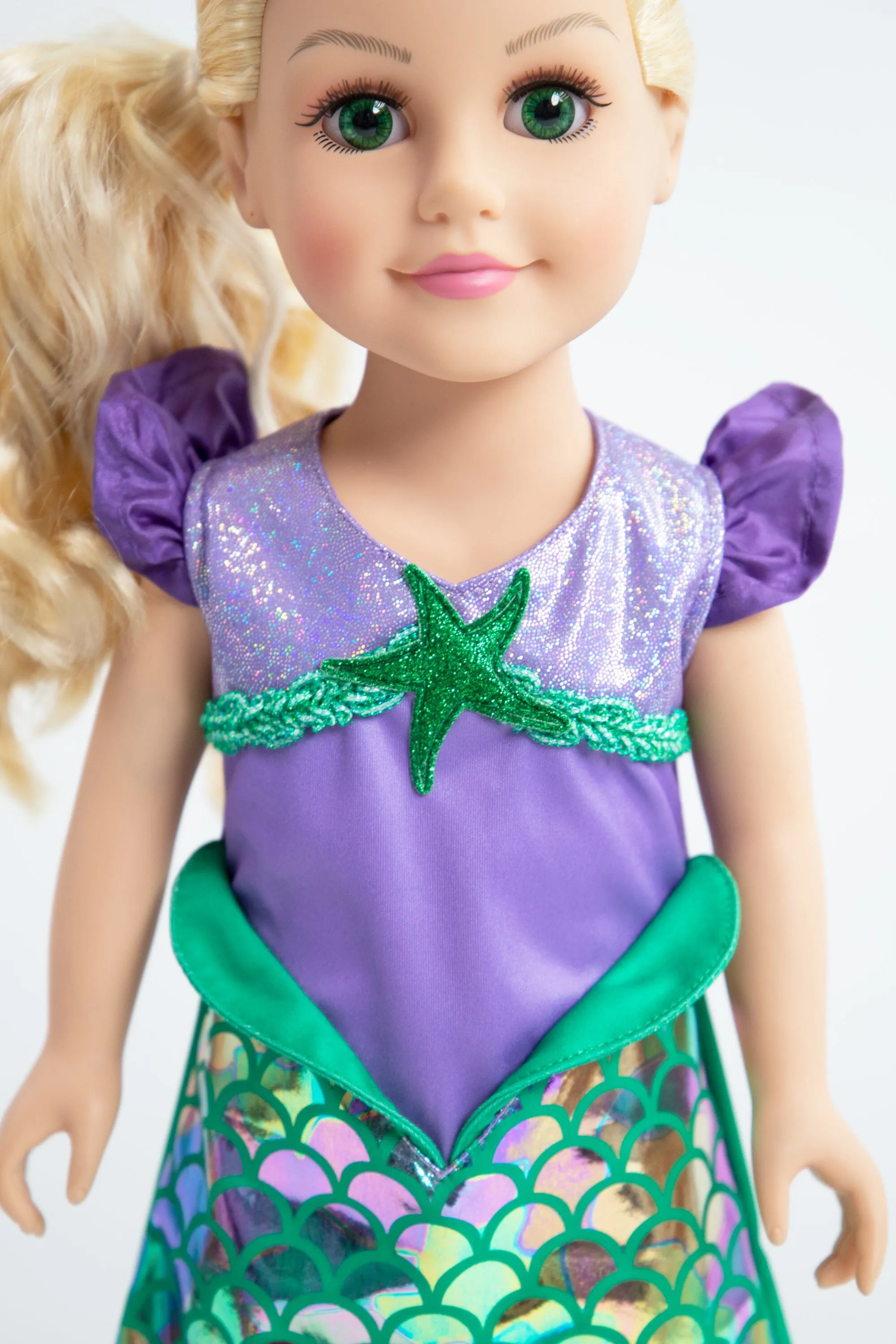 Doll Dress Classic Mermaid - Out of Stock (Available for Backorder)