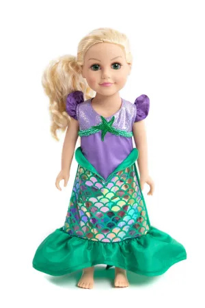 Doll Dress Classic Mermaid - Out of Stock (Available for Backorder)