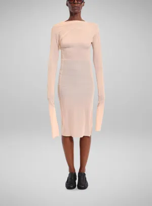 DRIES VAN NOTEN | Fitted Long Sleeve Mesh Dress
