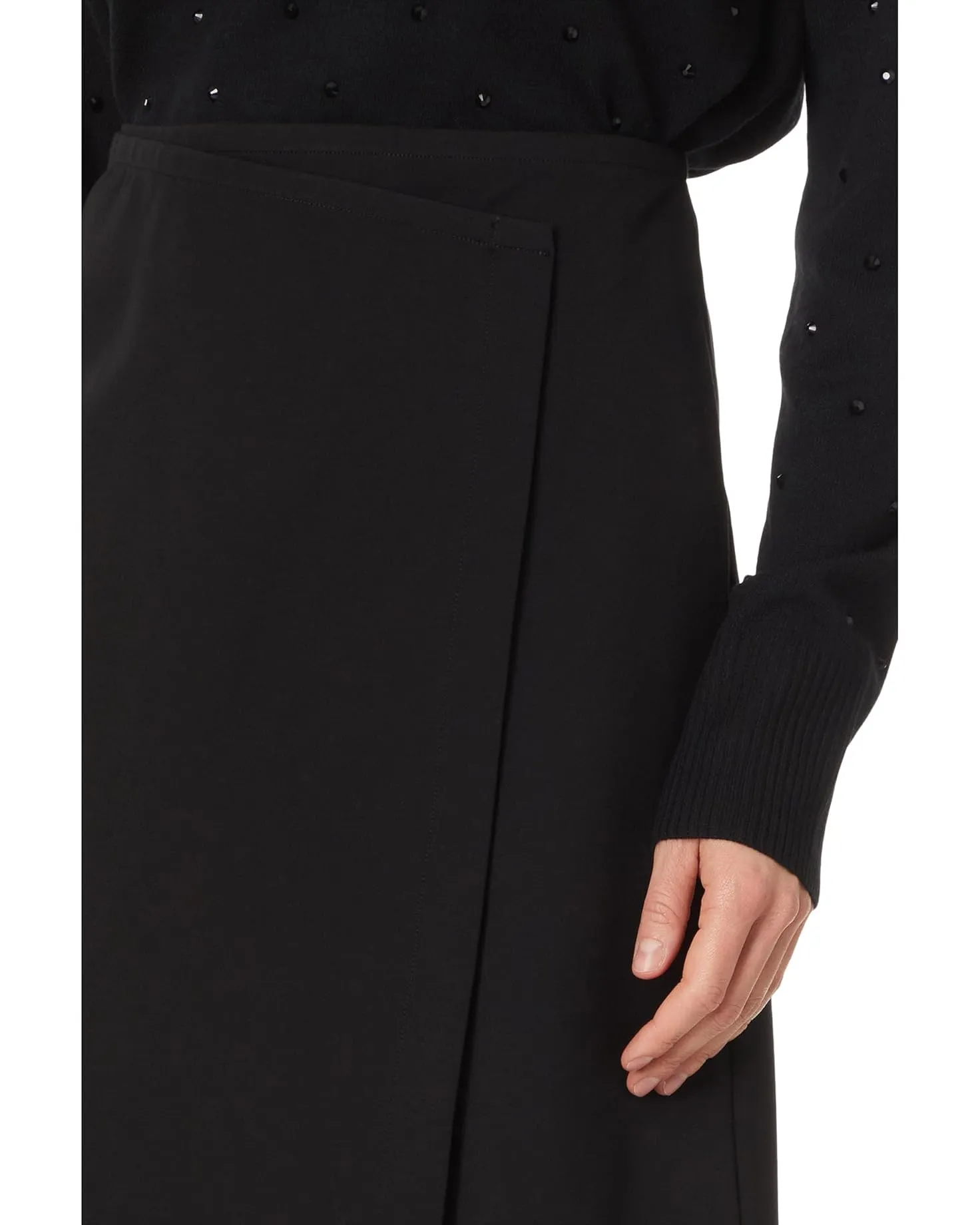 Elliott Lauren Asymmetric Ponte Knit Skirt