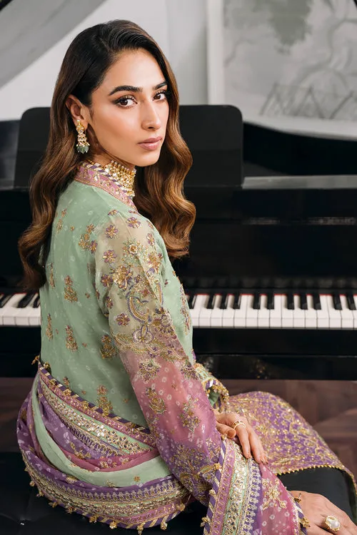 Embroidered Chiffon Kameez Trouser Pakistani Party Wear