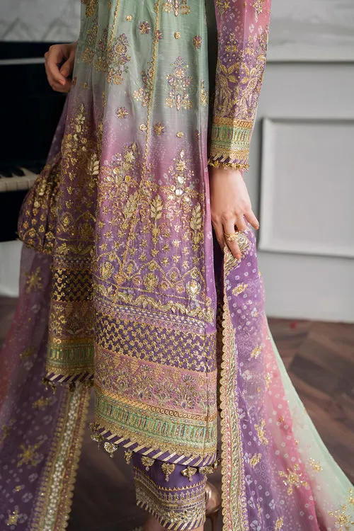 Embroidered Chiffon Kameez Trouser Pakistani Party Wear