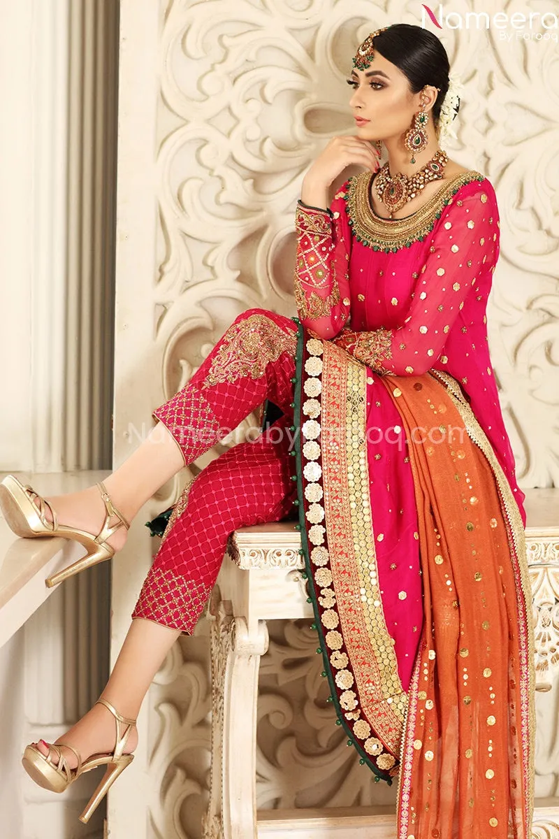 Embroidered Pakistani Frock Dress for Party 2021 #BB126