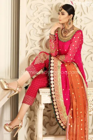 Embroidered Pakistani Frock Dress for Party 2021 #BB126