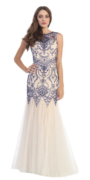 Eureka 4000 Rococo Inspired Mermaid Dress Two Layer Lining