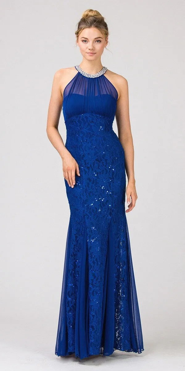 Eureka 5030 Mermaid Flair Skirt Lace Gown Pearl Necklace
