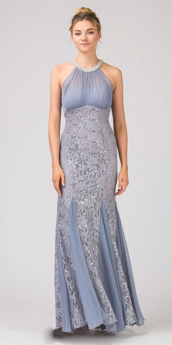 Eureka 5030 Mermaid Flair Skirt Lace Gown Pearl Necklace