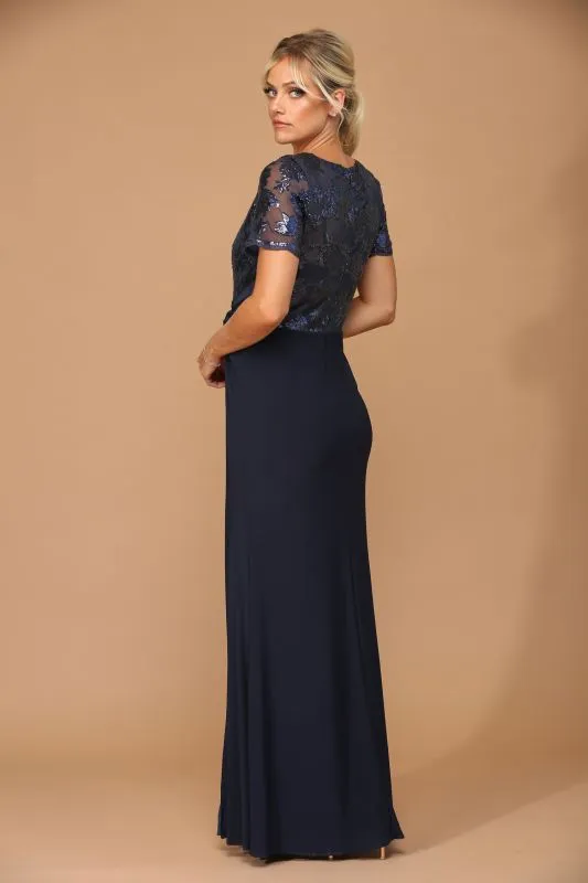 Eva Size 3XL 3439 Navy Mother of Bride Dress
