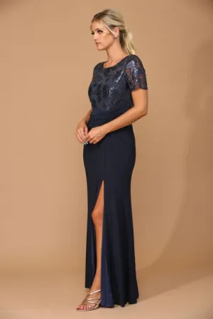 Eva Size 3XL 3439 Navy Mother of Bride Dress