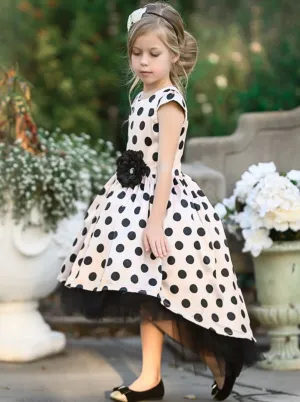 Evening In Paris Cap Sleeve Hi-Lo Tulle Dress