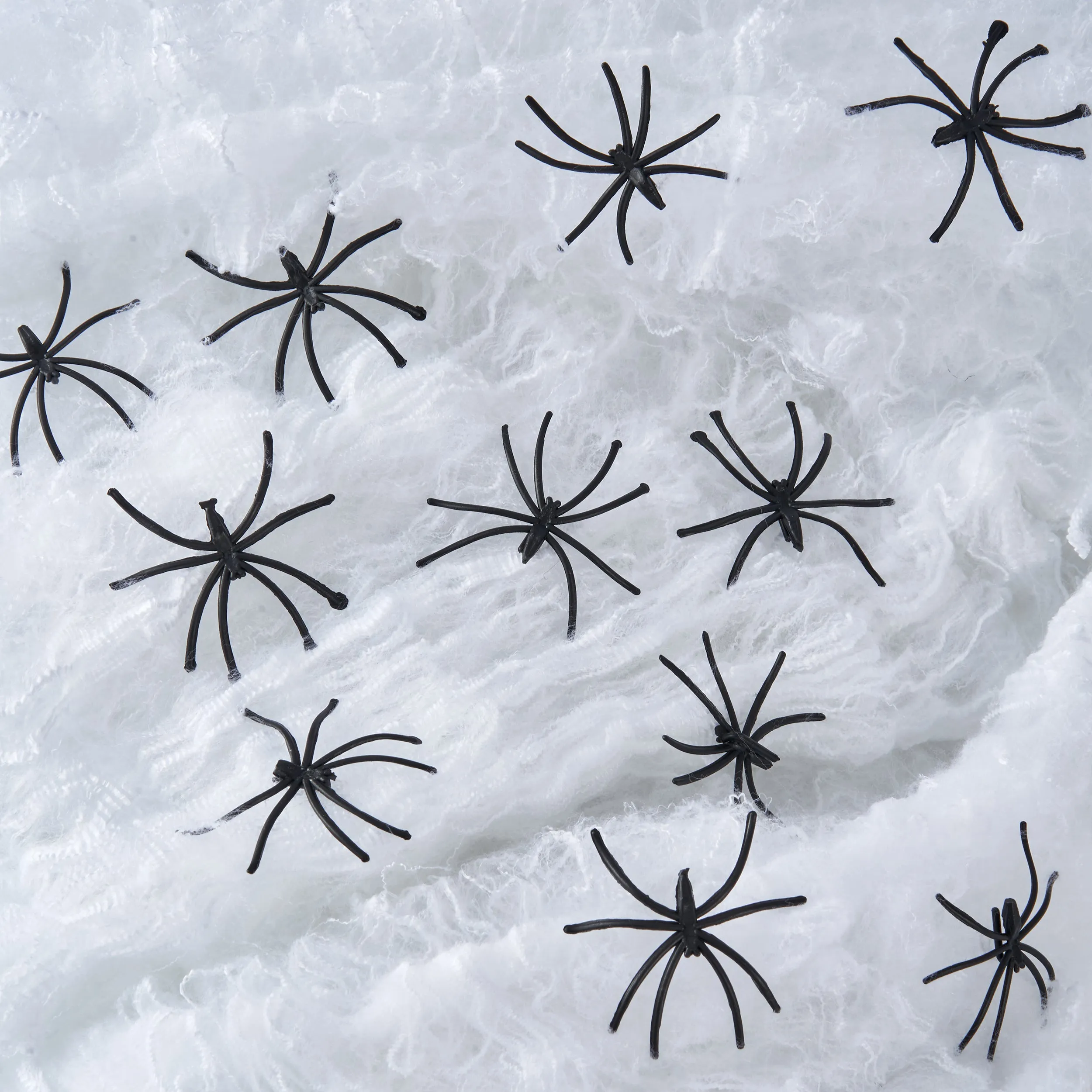 Extra Large Stretchable Cob Web & 40 Fake Spiders