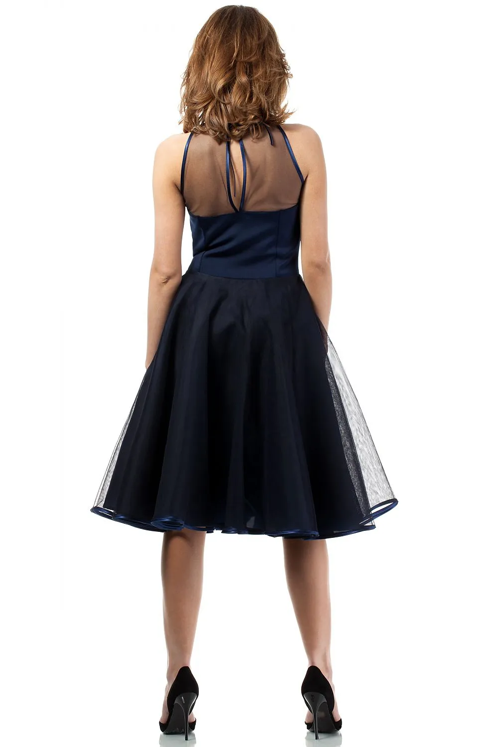 Flared Tulle Evening Dress