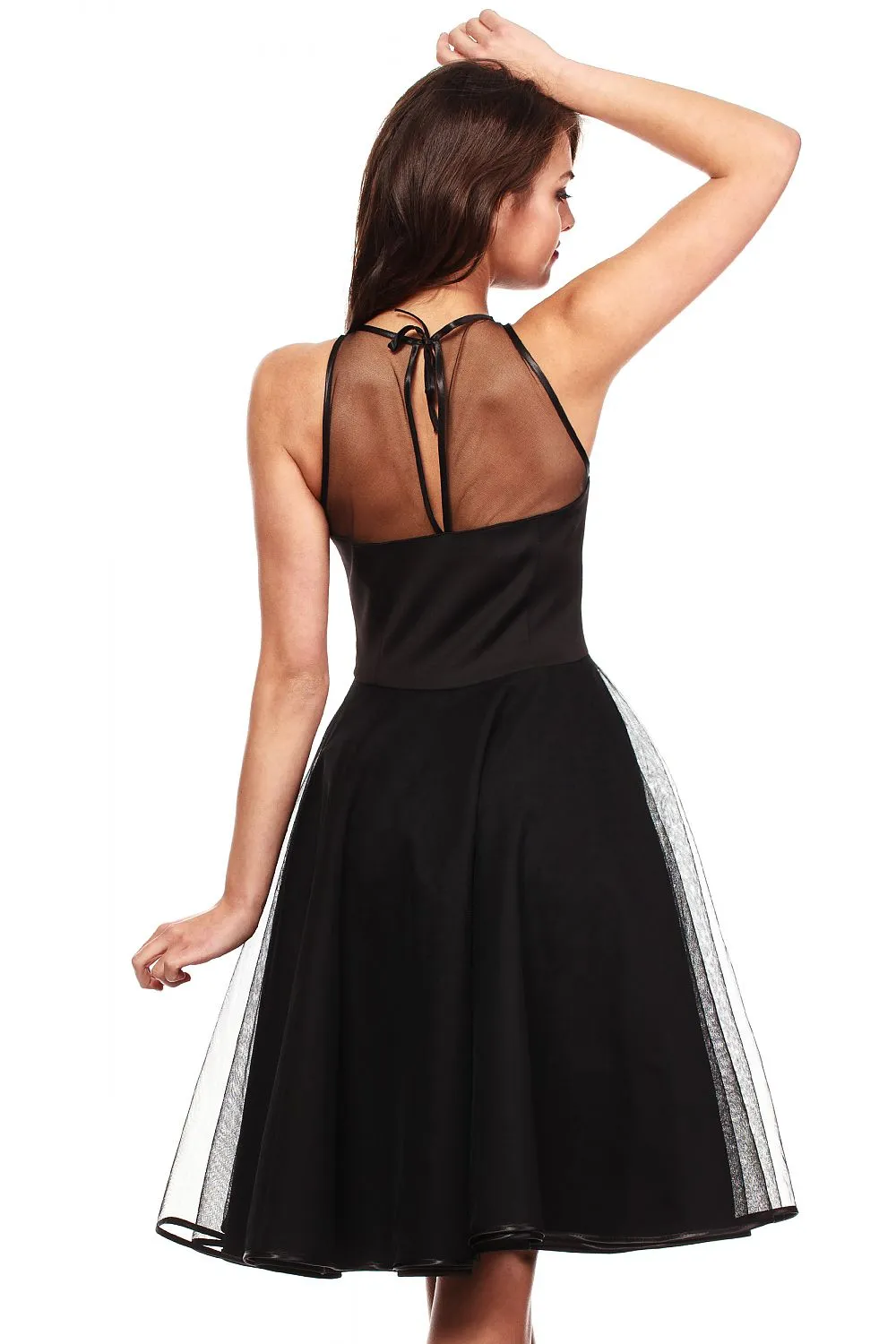 Flared Tulle Evening Dress