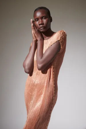 Fortuny Delphos Shell Pink Gown