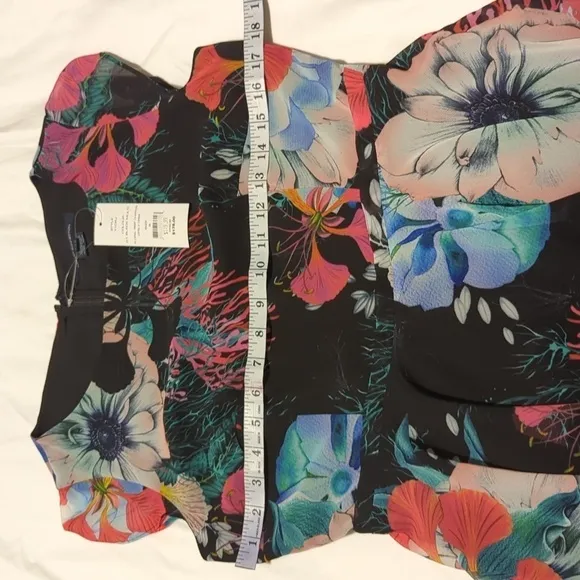 French Connection floral reef Women's chiffon dress.