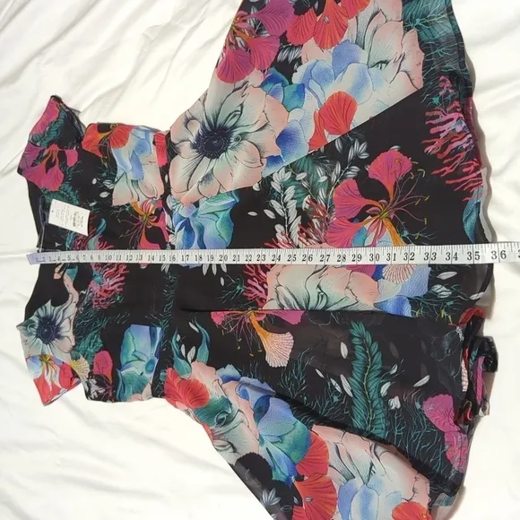 French Connection floral reef Women's chiffon dress.