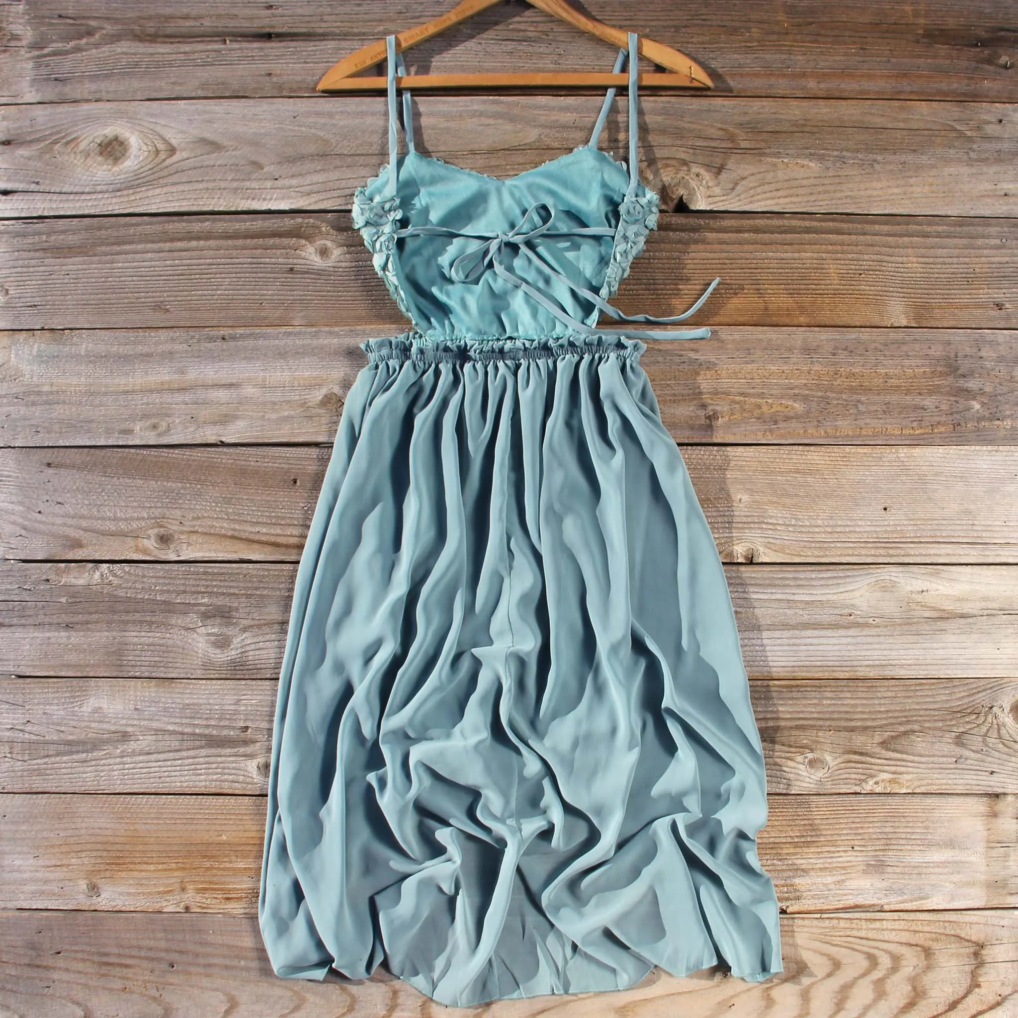 Frosty Sage Party Dress