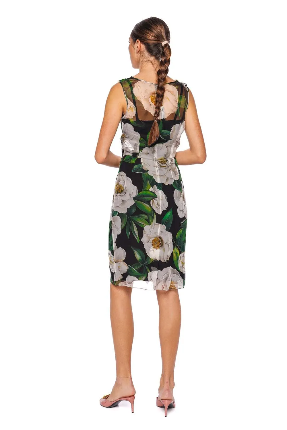 Gardenia Cowl Sleeveless Mini Dress