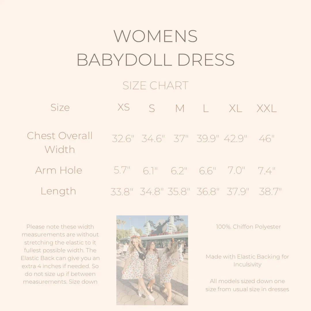 Gingerbread Magic Babydoll Dress *READY TO SHIP