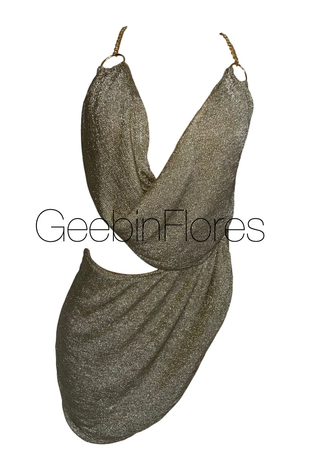 Gold Giselle Asymmetrical Dress