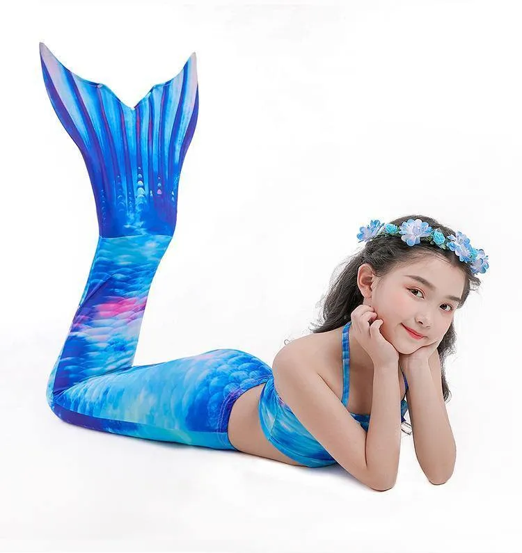 Grils Summer Mermaid Dress&Bikini