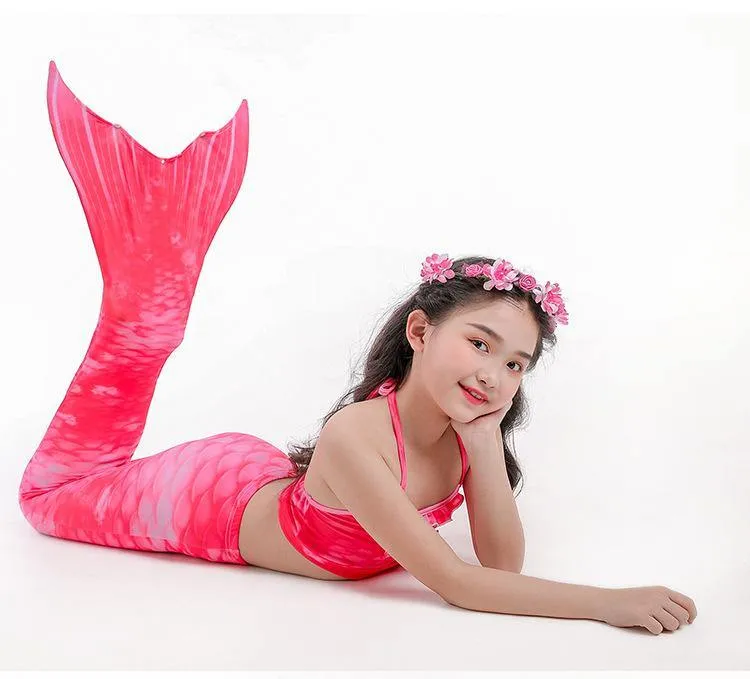 Grils Summer Mermaid Dress&Bikini