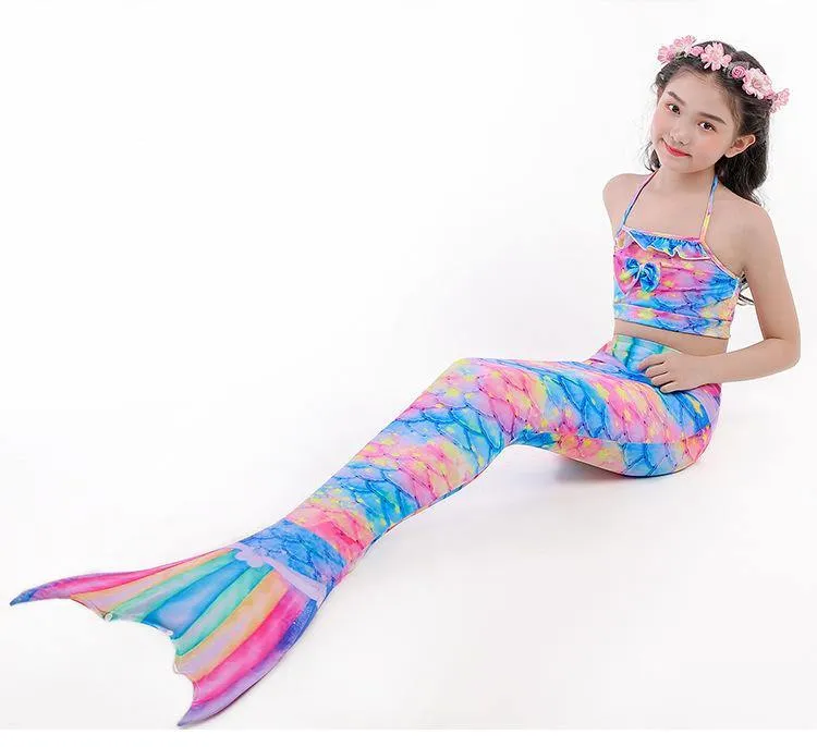 Grils Summer Mermaid Dress&Bikini