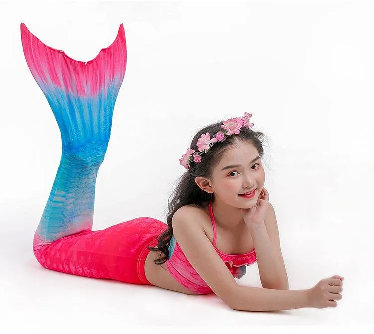 Grils Summer Mermaid Dress&Bikini