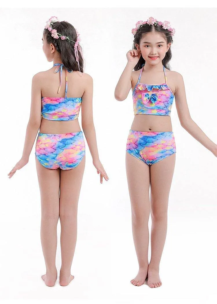Grils Summer Mermaid Dress&Bikini