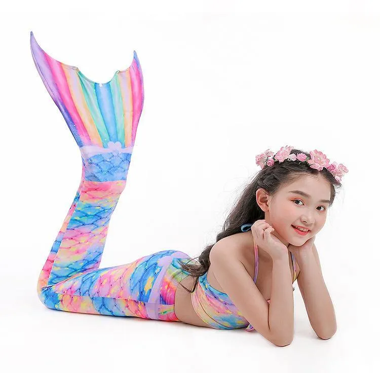 Grils Summer Mermaid Dress&Bikini