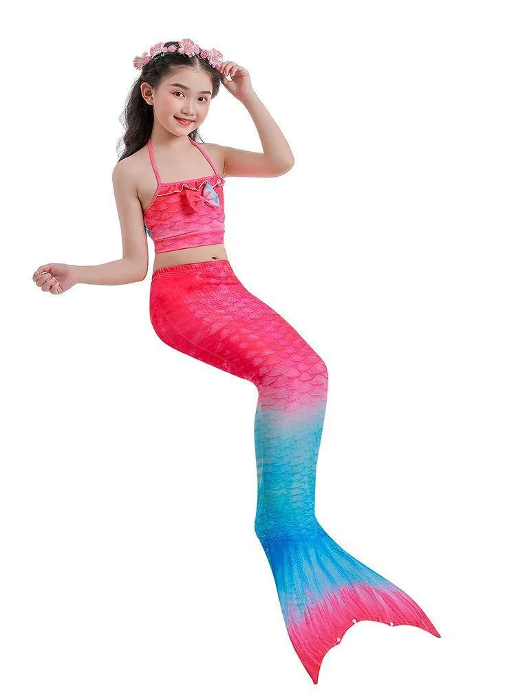 Grils Summer Mermaid Dress&Bikini