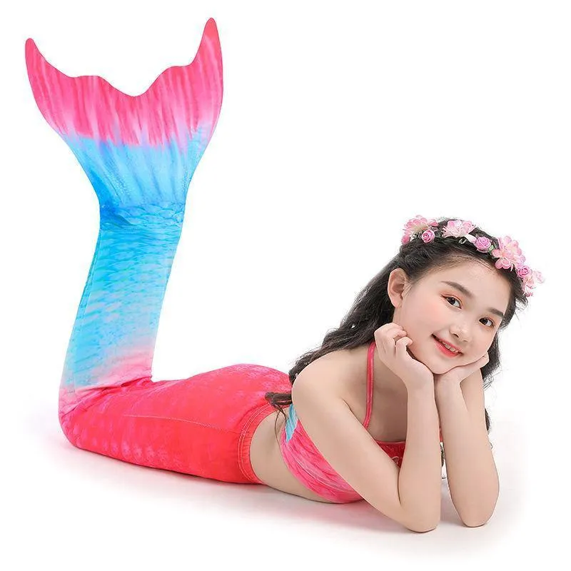 Grils Summer Mermaid Dress&Bikini