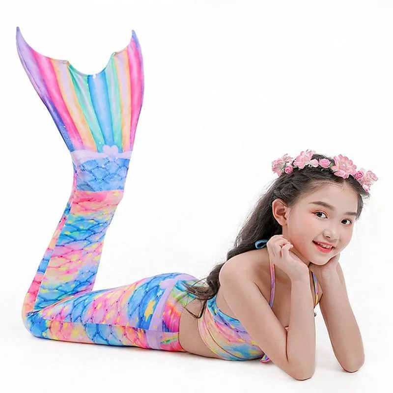 Grils Summer Mermaid Dress&Bikini