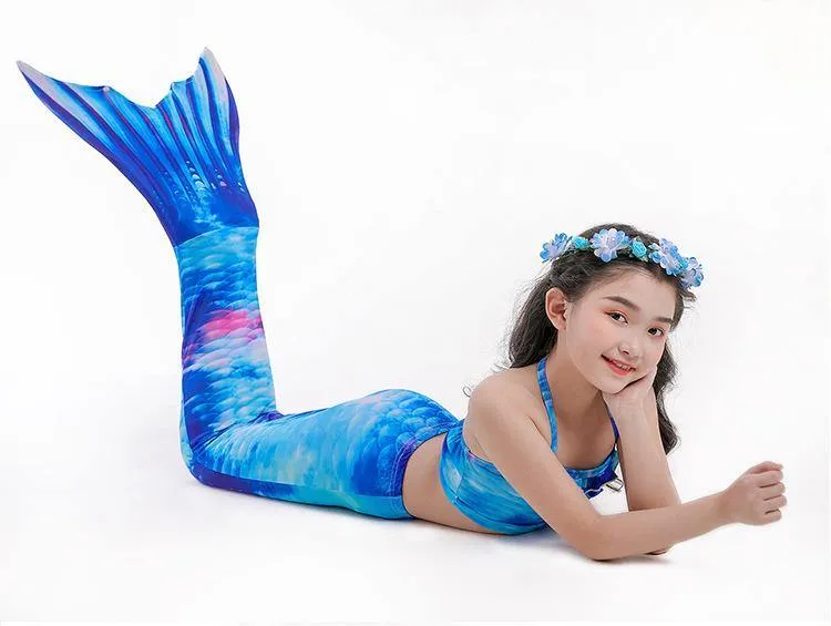 Grils Summer Mermaid Dress&Bikini