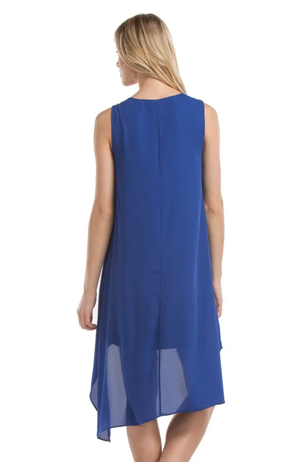 Hailey Asymmetrical Dress | Royal