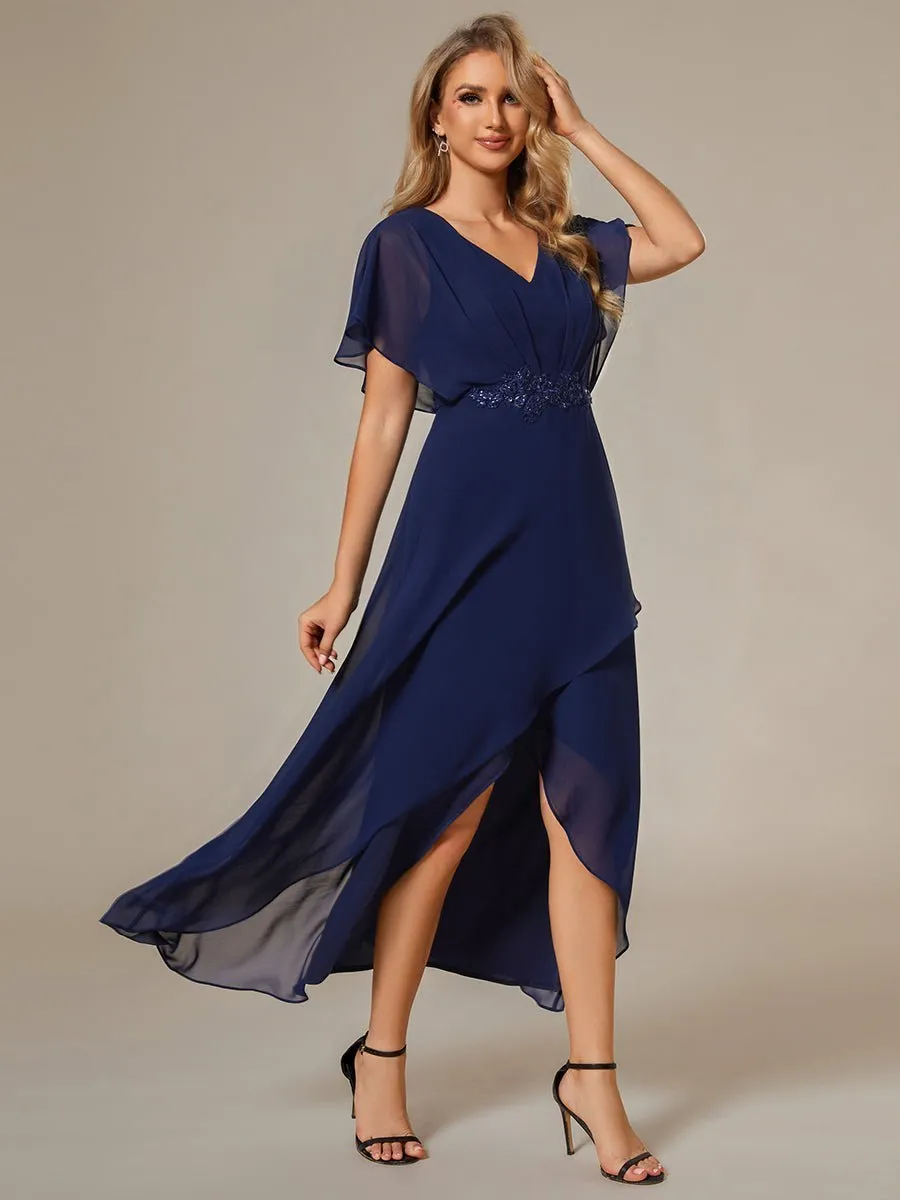 Haydie navy high low Mother of the bride dress Express NZ wide