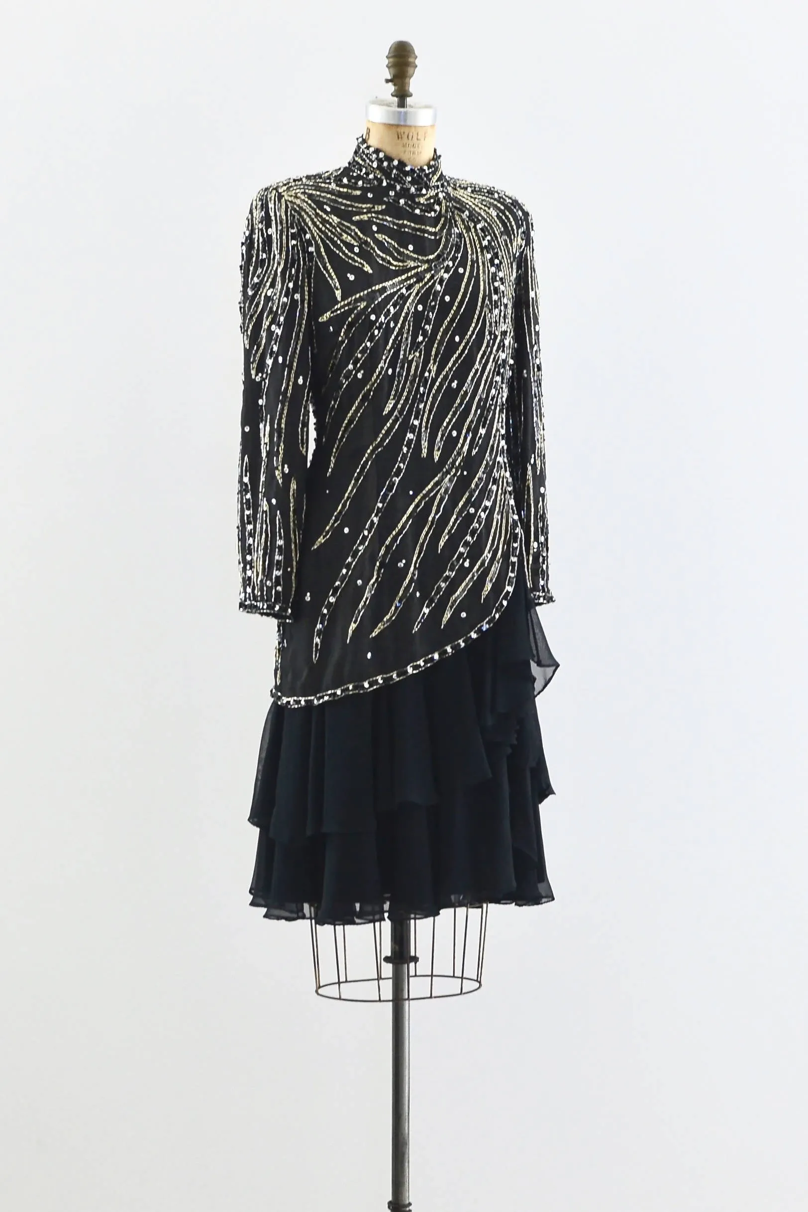 Heavily Beaded Party Dress