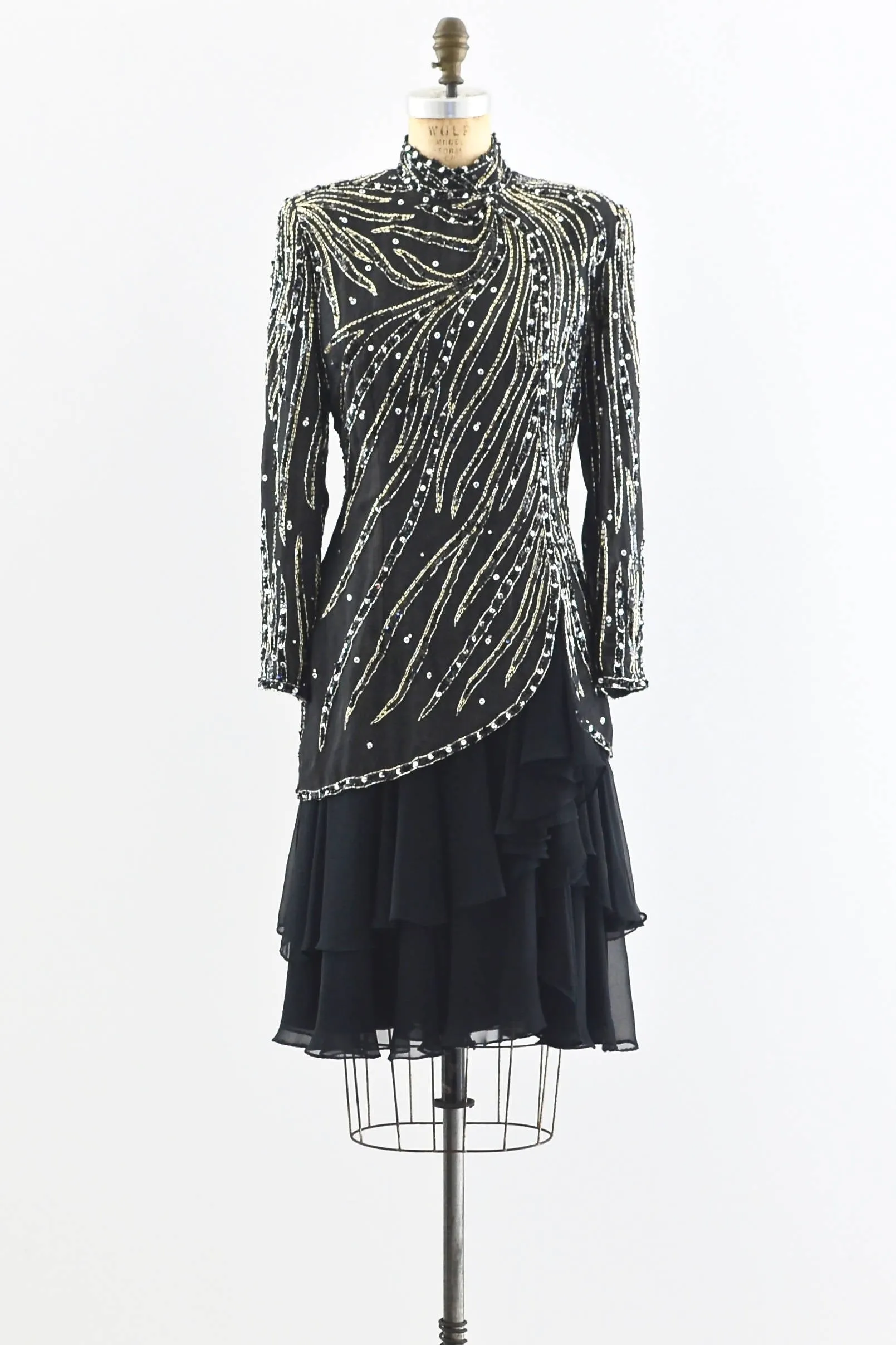 Heavily Beaded Party Dress