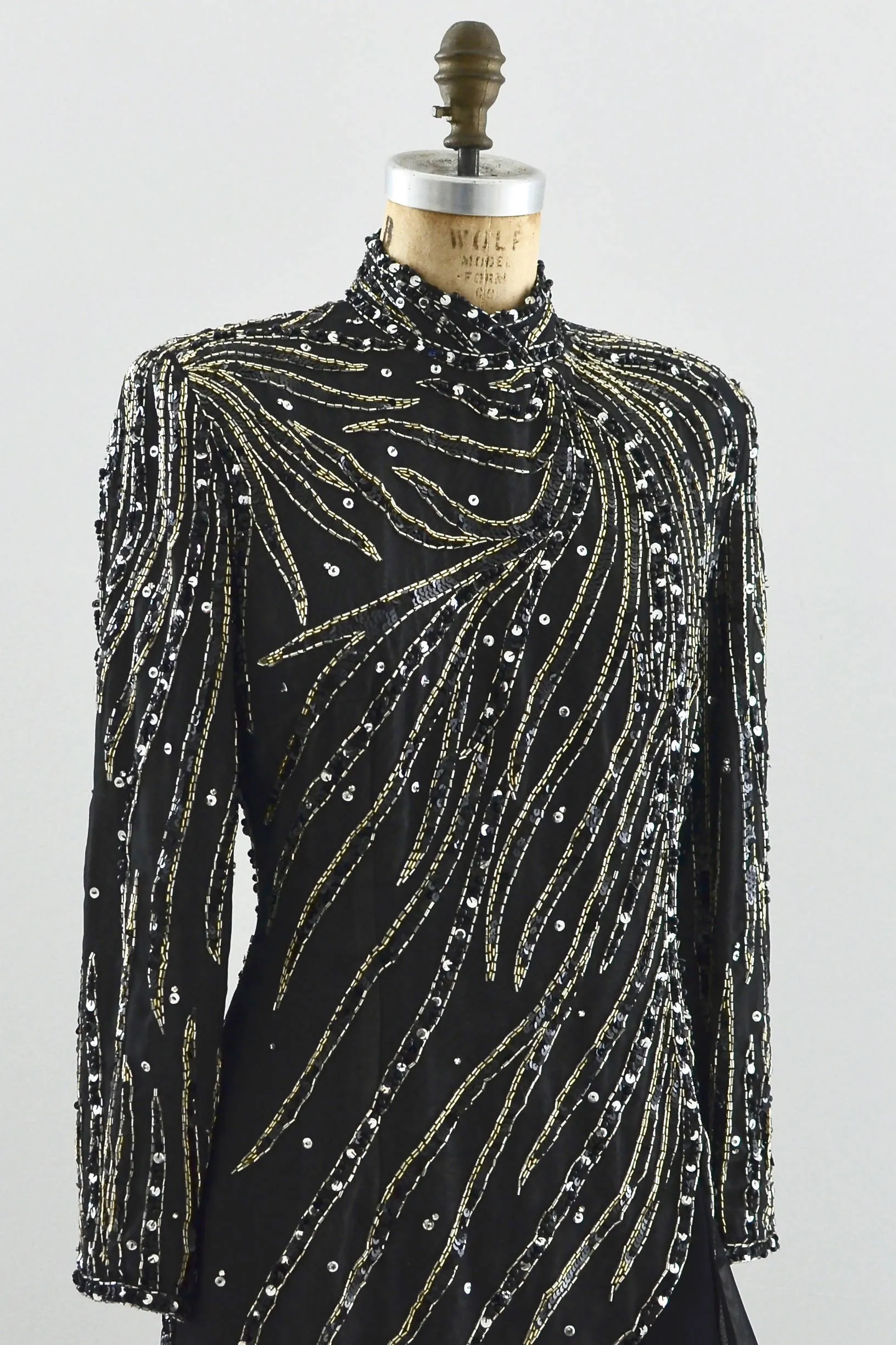 Heavily Beaded Party Dress