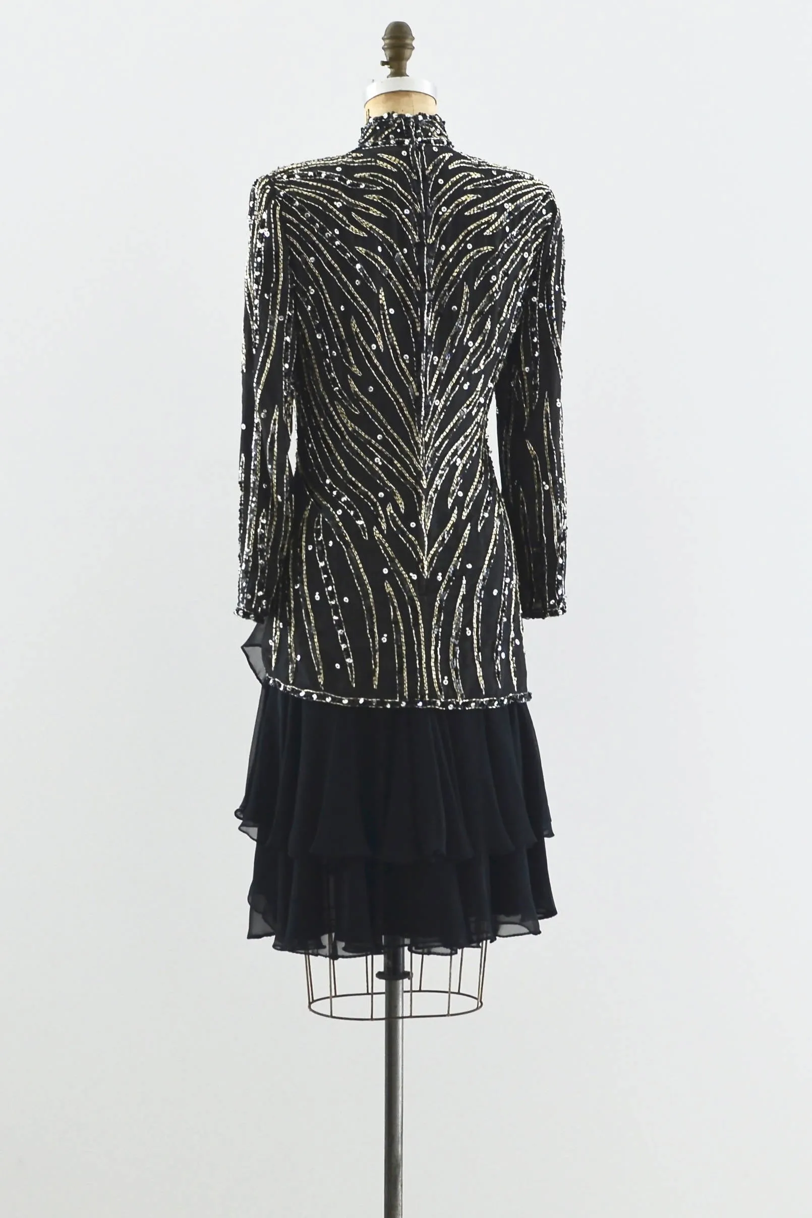 Heavily Beaded Party Dress