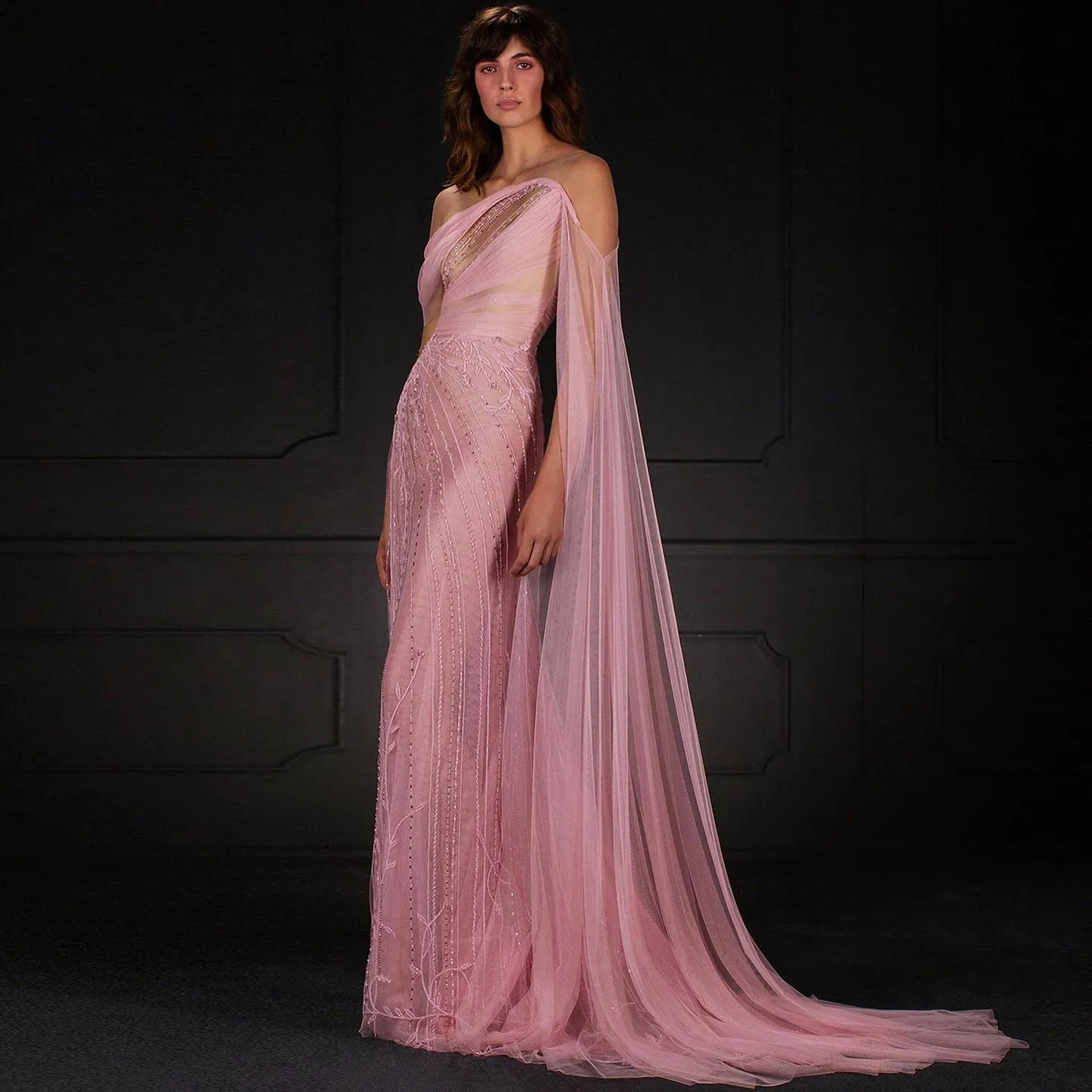 HELEN Luxury Off Shoulder Evening Gown